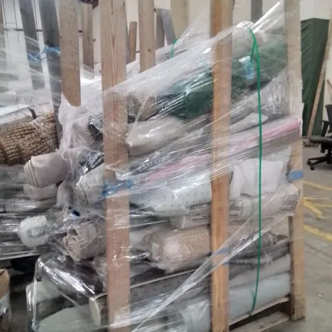 PALLET OF APPROXIMATELY 25  QUALITY DESIGNER RUGS