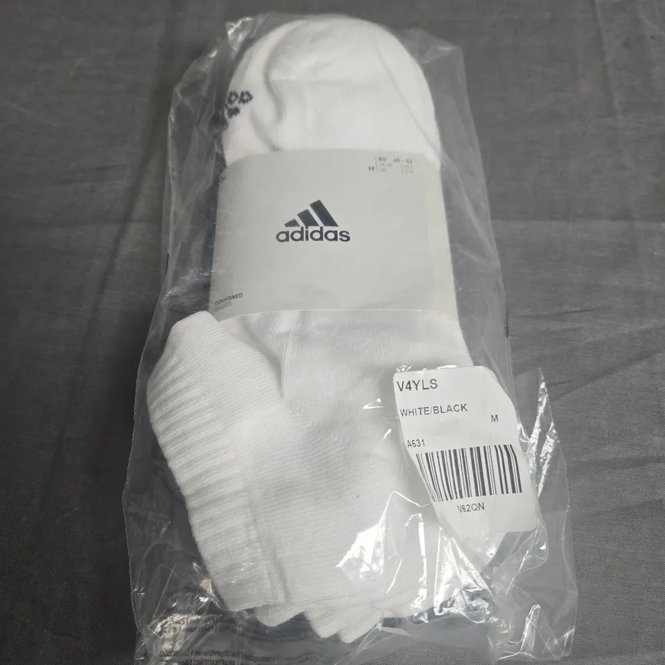 ADIDAS ANKLE SOCKS SIZE M - X3