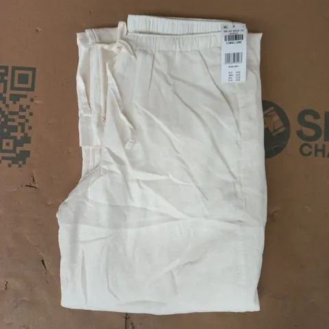 HOLLISTER TROUSERS IN CREAM SIZE XS LONG