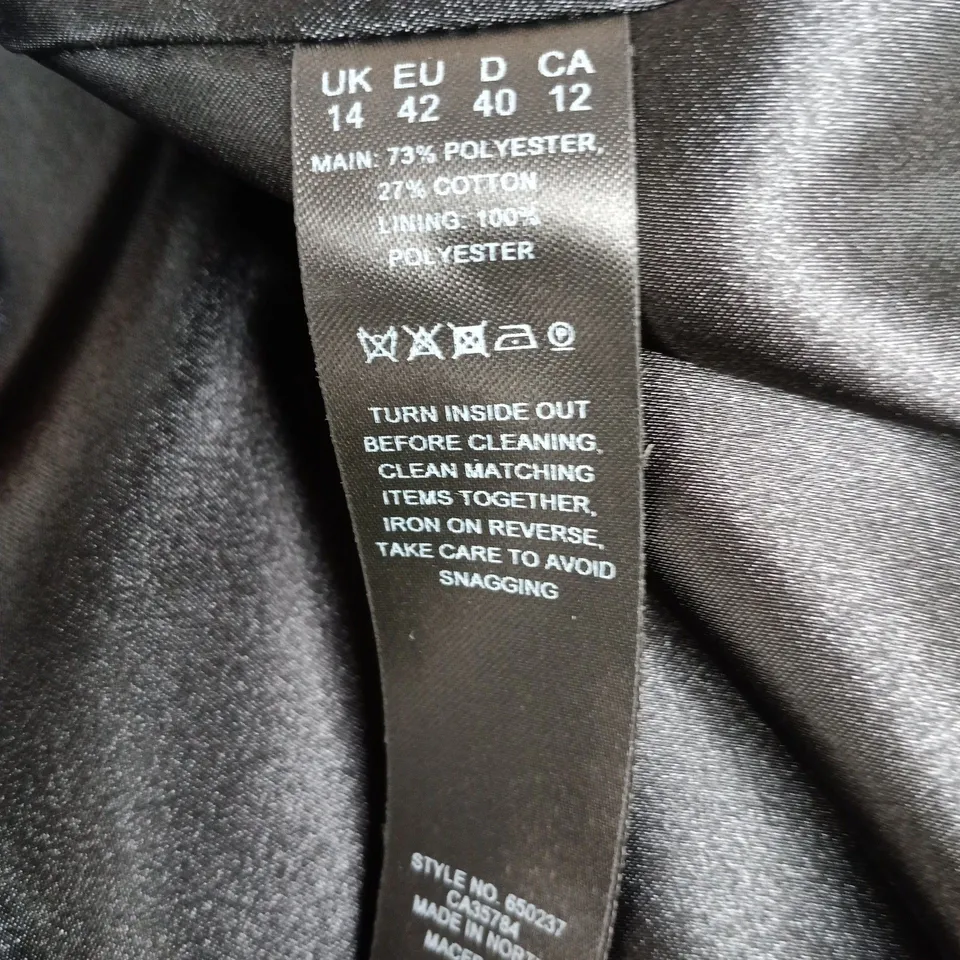 JACQUES VERT COLLECTION BRONZE METALLIC DOTTED LONGLINE COAT, UK 14 (EU 42)