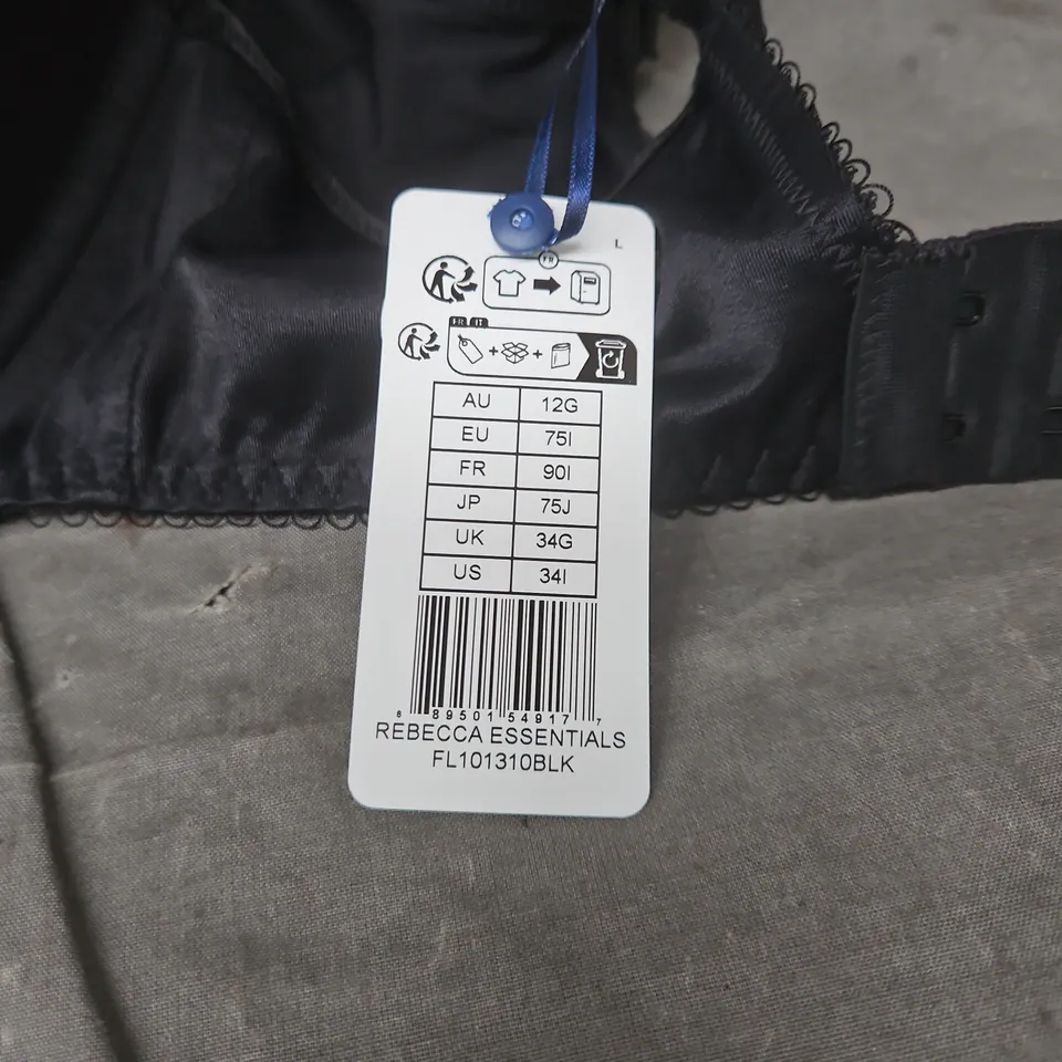 FANTASIE REBECCA ESSENTIALS BLACK BRA – UK 34G (EU 75I, FR 90I, JP 75J, AU 12G)