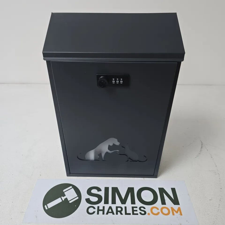 6002 MODEL DIAL COMBINATION LOCK POSTBOX IN BLACK
