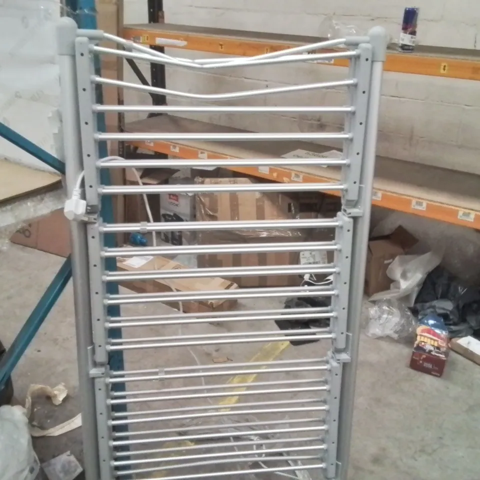 BOXED MINKY SURE DRI 3 TIER HEATED AIRER SILVER COLOUR MODEL NUMBER EV-300-V1