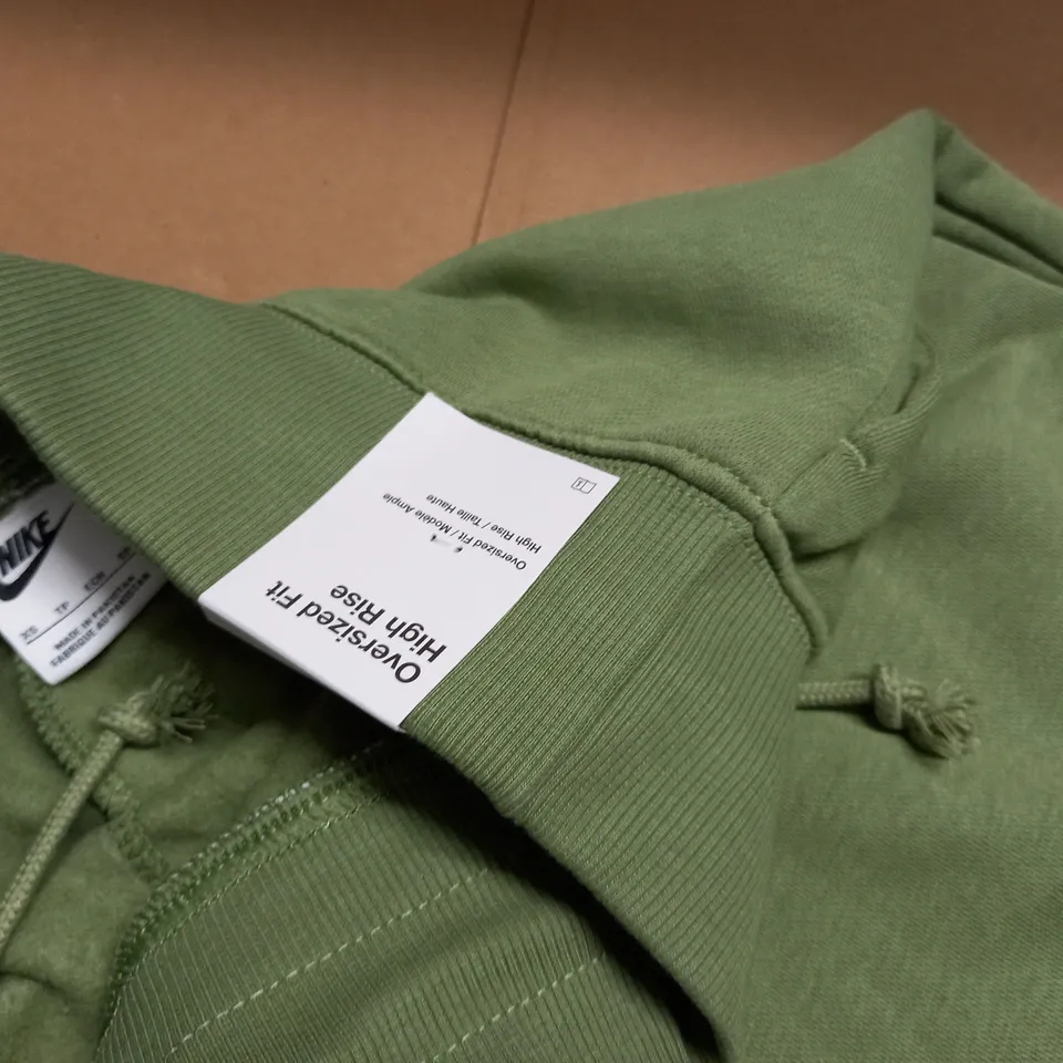 NIKE OVERSIZED GREEN HIGH RISE JOGGERS - XS