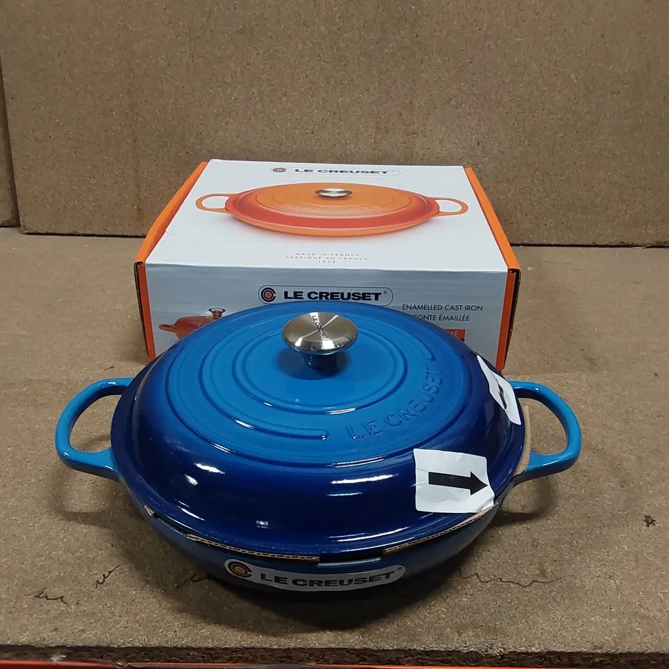 BOXED LE CREUSET CAST IRON SHALLOW CASSEROLE - 30CM, 3.5L (1 BOX)