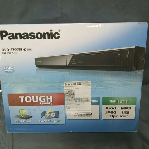 BOXED PANASONIC DVD-S700EB-K DVD/CD PLAYER