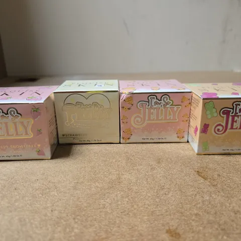 SET OF 4 ASSORTED PLOUISE SKIN PRODUCTS TO INCLUDE STRAWBERRY SHORTCAKE JELLY MAKE UP REMOVER, STRAWBERRY SHORTCAKE PLUMPING MOISTURISER ETC