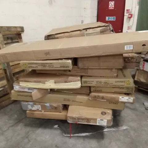 PALLET OF ASSORTED INCOMPLETE DESIGNER FURNITURE PARTS AND PIECES