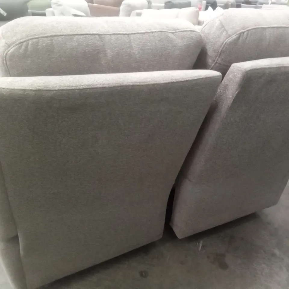 DESIGNER G PLAN MADE KINGSBURY 2 SEATER ELECTRIC RECLINER DBL SOFA - GIROMA CAMEL FABRIC 