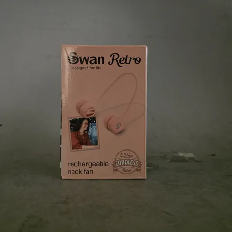 SEALED SWAN RETRO RECHARGEABLE NECK FAN 