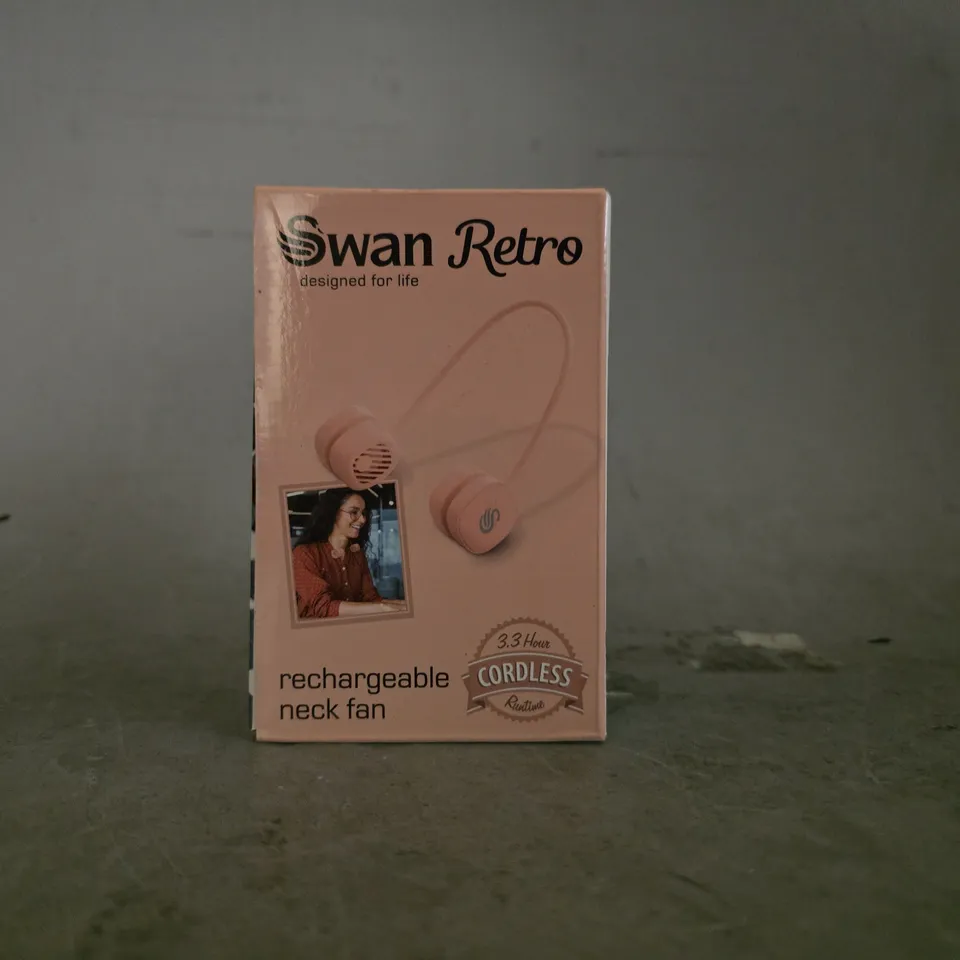 SEALED SWAN RETRO RECHARGEABLE NECK FAN 