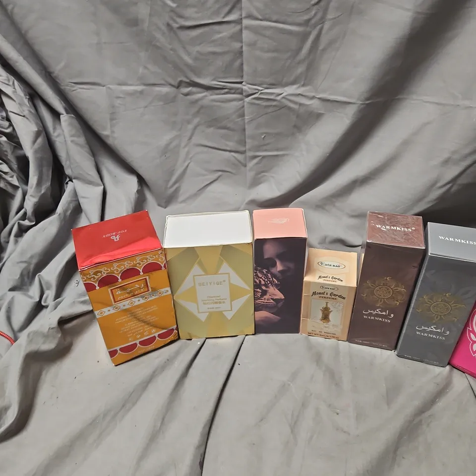 WARMKISS FRAGRANCES ASSORTMENT – BOXED PERFUMES WITH TWO GLASS BOTTLES BOX OF 10 