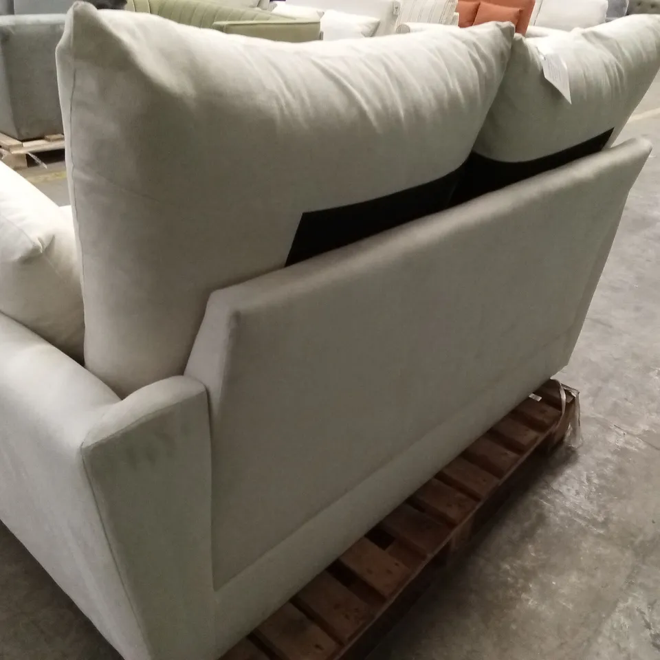 LANGDON 2 SEATER SOFA, CREAM HOUSE PLUSH FABRIC