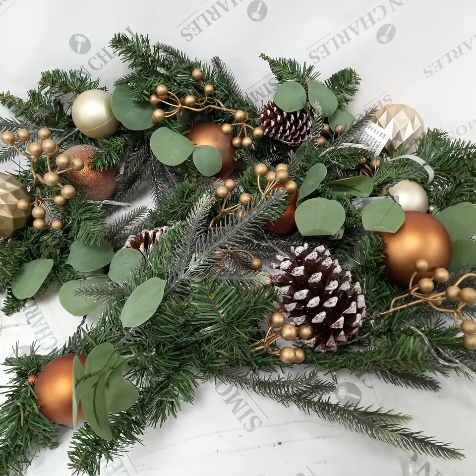 6FT COPPER AND GOLD PRE LIT GARLAND RRP £29.99