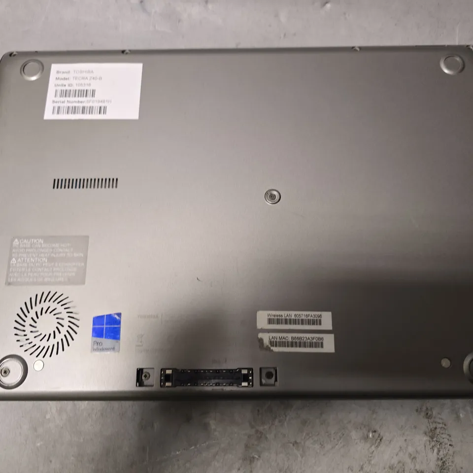 TOSHIBA TECRA Z40-B LAPTOP 