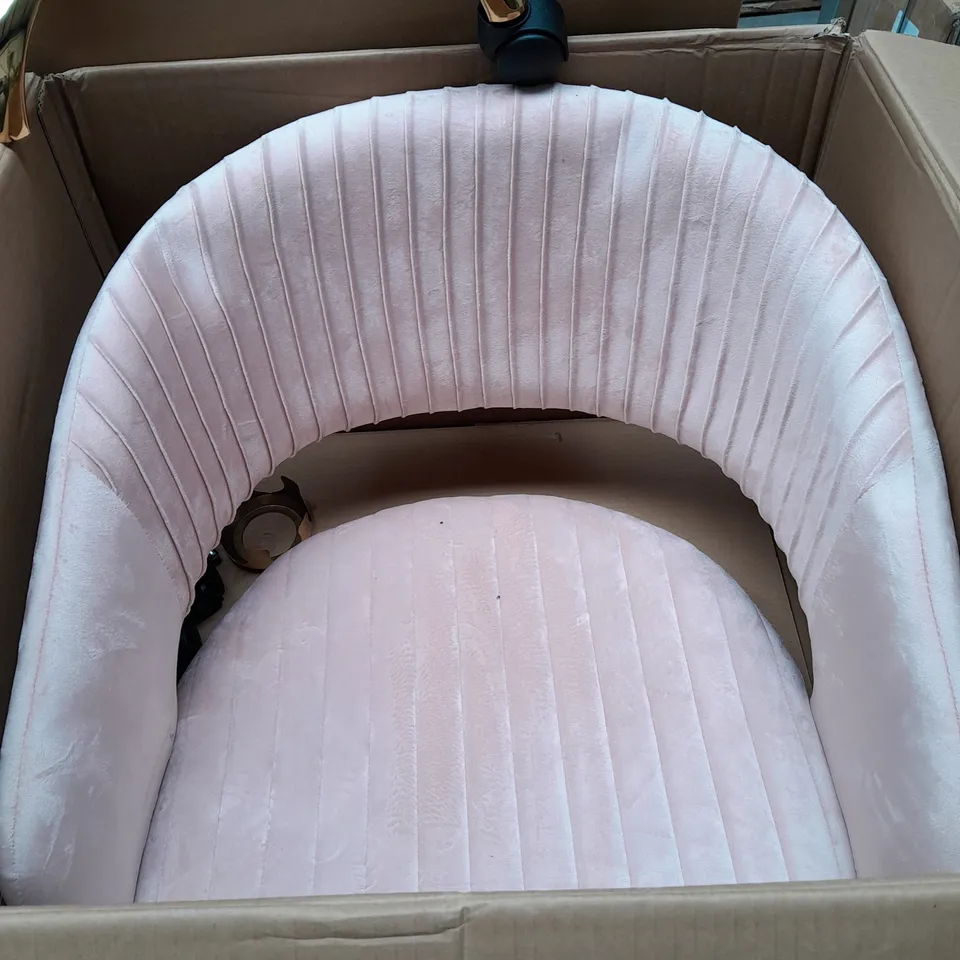 BLUSH VELVET DESK CHAIR