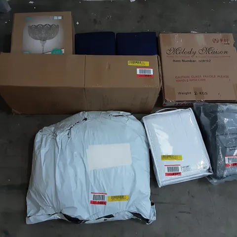 PALLET OF ASSORTED PRODUCTS INCLUDING INNIS LADDER BOOKCASE, TOTMAN, MATTRESS PROTECTOR, MELODY MAISON, DANDELION CHANDELIER FIXTURE, SNUGCITY MATTRESS PROTECTOR