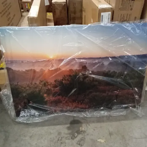 BAGGED DAWN IN THE SURREY HILLS BY SIMON BRADFIELD - WRAPPED CANVAS PRINT