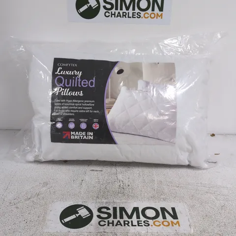 COMFYTEX LUXURY QUILTED PILLOWS (2 PACK)