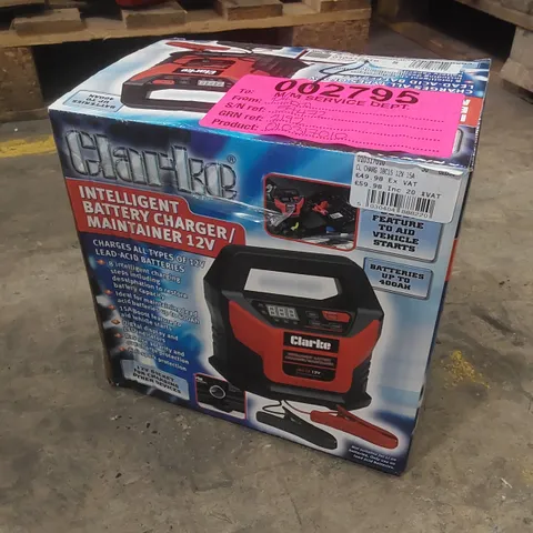 BOXED CLARKE IBC15 12V 15A INTELLIGENT BATTERY CHARGER