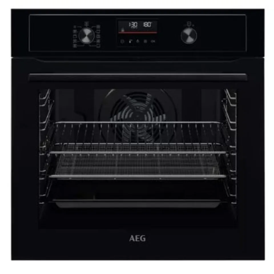 AEG BPX535A61B 6000 BUILT IN AIRFRY PYROLYTIC SINGLE OVEN IN BLACK