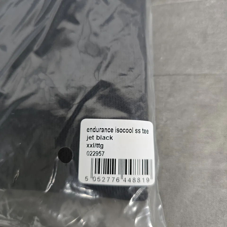 BAGGED MOUNTAIN WAREHOUSE ENDURANCE ISOCOOL SS TEE – JET BLACK, UK XXL