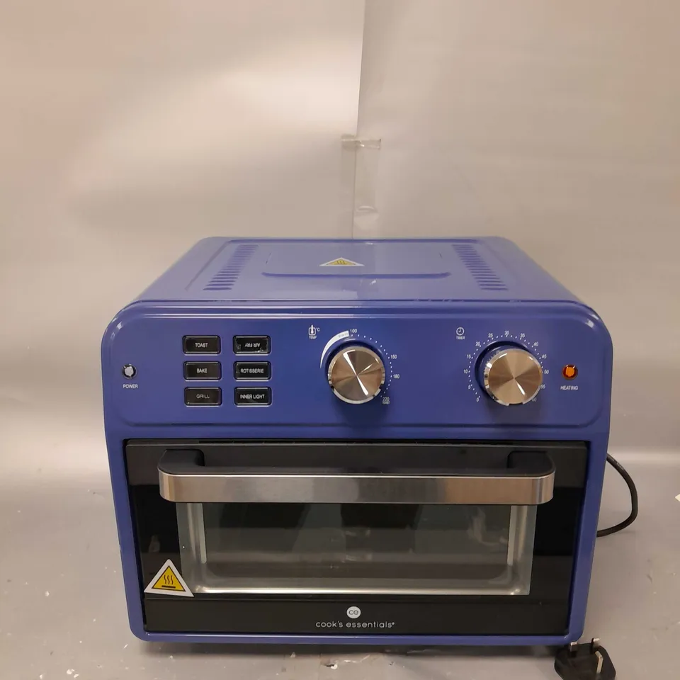 BOXED COOK'S ESSENTIAL 21-LITRE AIRFRYER OVEN IN BLUE 