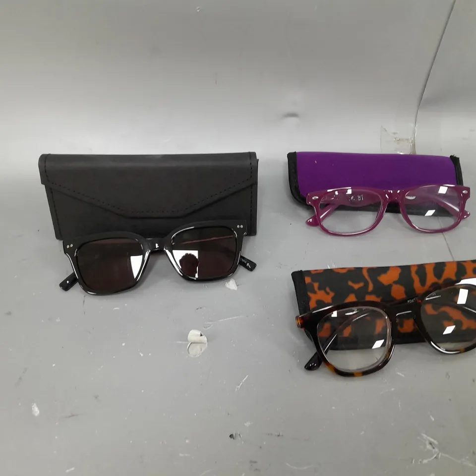HUMMINGBIRD SUNGLASSES AND 2X READING GLASSES CLASS MIX 3.5