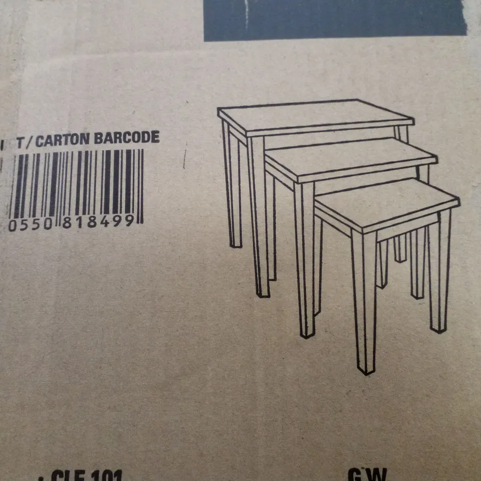 BOXED NEST OF TABLES - TORINO GREY