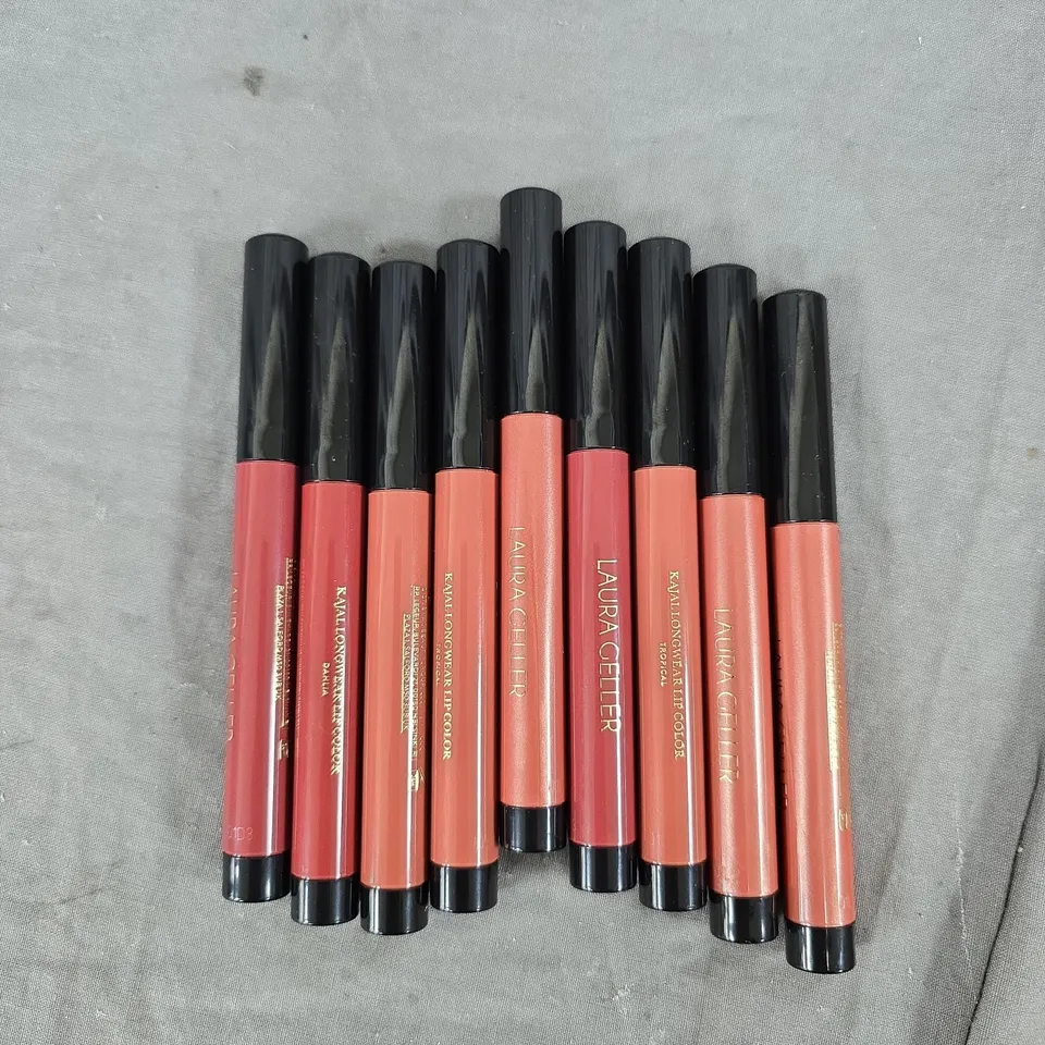 LOT OF APPROXIMATELY 20 ASSORTED LAURA GELLER EYELINER/LIP COLOUR 