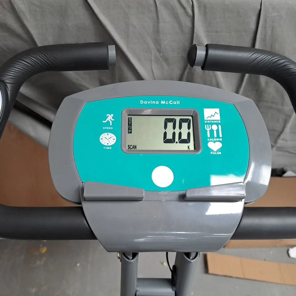 BOXED DAVINA FITNESS FOLDING MAGNETIC EXERCISE BIKE - MINT - COLLECTION ONLY