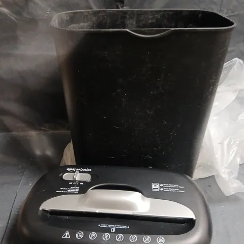 AMAZON BASICS CROSS CUT PAPER SHREDDER 