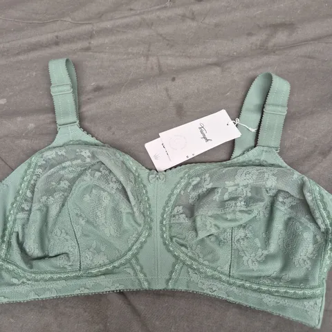 TRIUMPH WIRE FREE BRA - GREEN - SIZE 34E