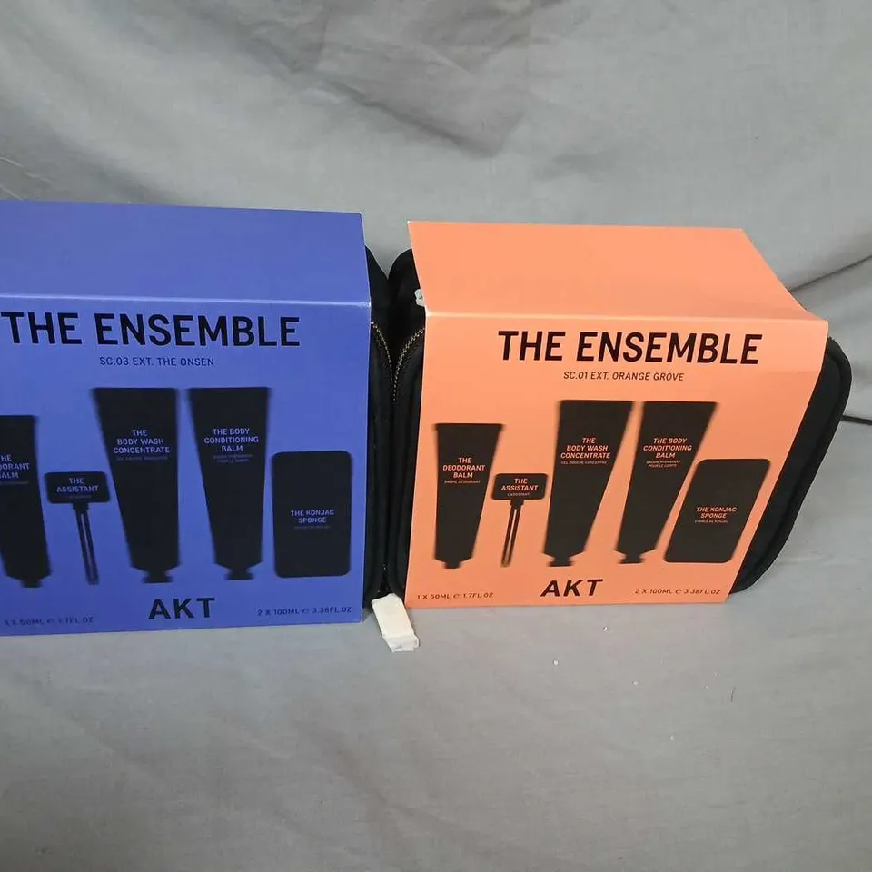AKT THE ENSEMBLE GIFT SET – 2 X BOXED GROOMING KITS (PURPLE & CORAL)
