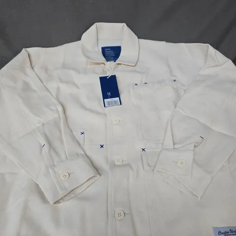 SCRT Creative Uniform Work Jacket – Size M (Cream/Off-White)