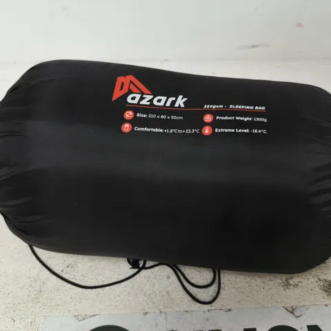 AZARK SLEEPING BAG – 210 X 80 X 50 CM, BLACK 