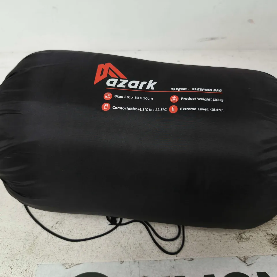 AZARK SLEEPING BAG – 210 X 80 X 50 CM, BLACK 