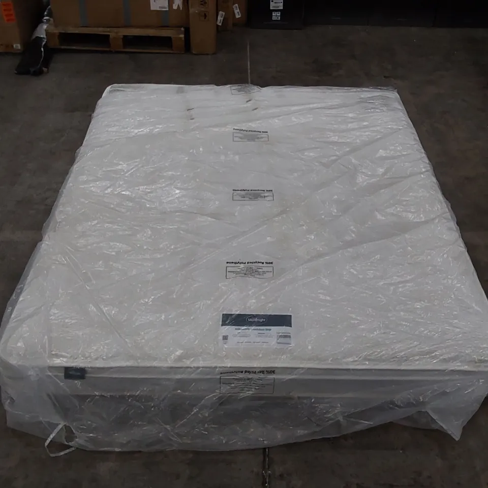 QUALITY BAGGED SILENTNIGHT 180CM SUPER KING SIZED MIRACOIL CUSHION TOP MEMORY FOAM MATTRESS