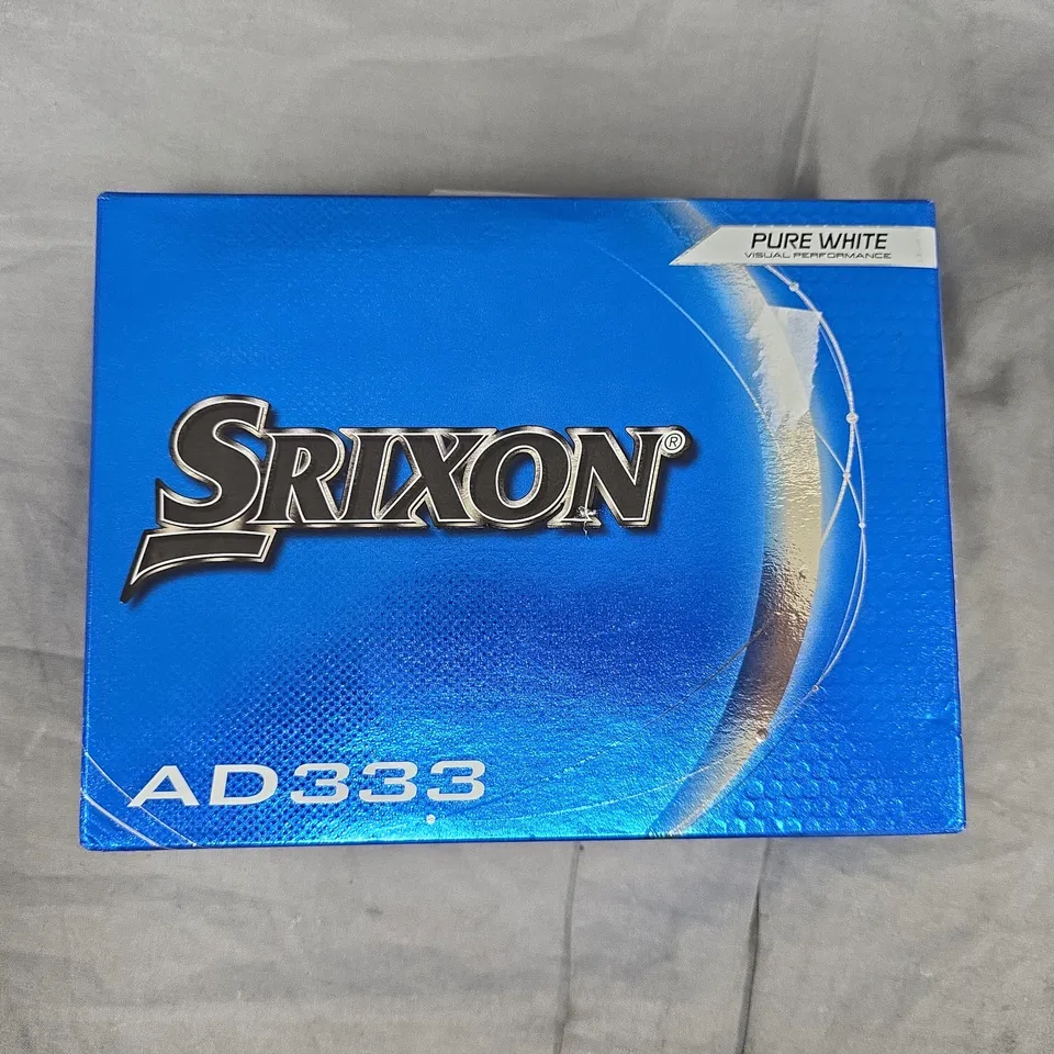 SRIXON AD333 PURE WHITE PACK OF 12 GOLF BALLS