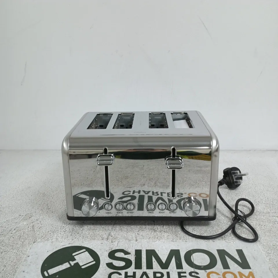 CUSIMAX CMST-160S 4-SLICE TOASTER – CHROME FINISH