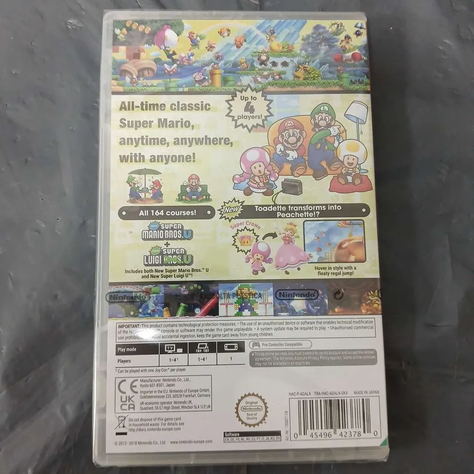 SEALED NINTENDO SWITCH SUPER MARIO BROS U DELUXE