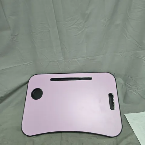 BOX OF APPROXIMATELY 8 ITEMS INCLUDING LAPTOP TRAY, GREEN THROW AND AILORIA GLOW TOUCH