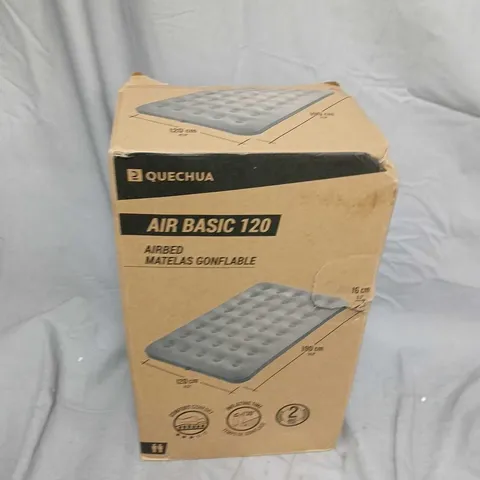 QUECHUA AIR BASIC 120 AIRBED – INFLATABLE CAMPING MATTRESS (BOXED)