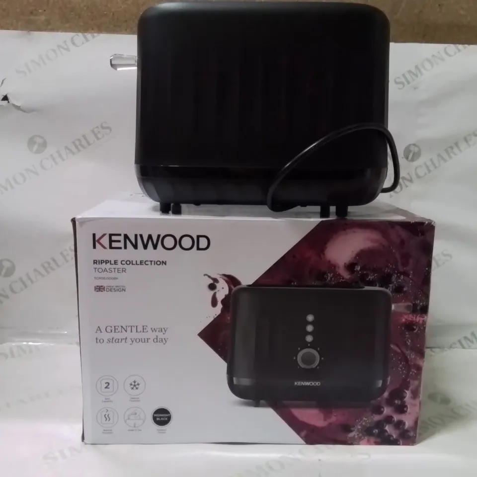 BOXED KENWOOD BLACK TOASTER 2 SLOTS
