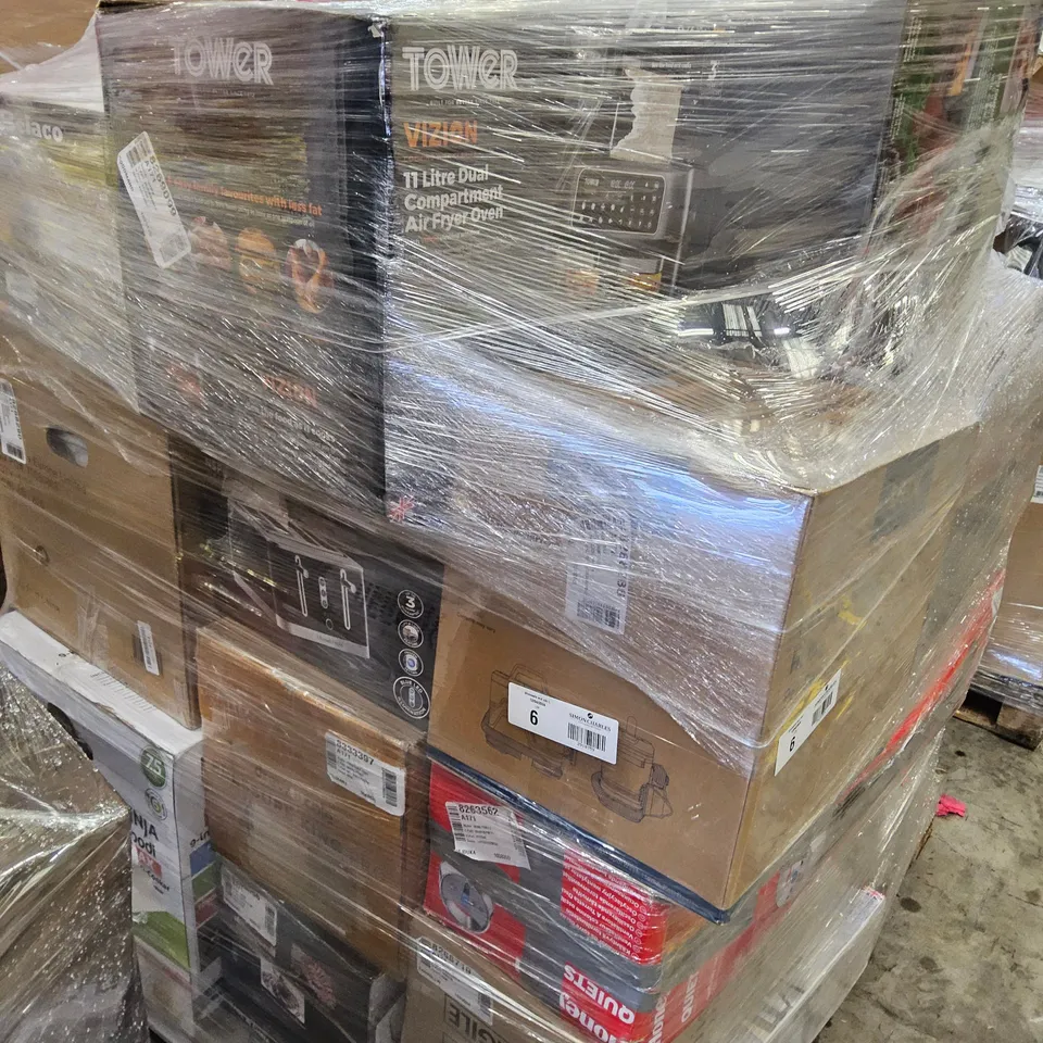 PALLET OF APPROXIMATELY 19 UNPROCESSED RAW RETURN HOUSEHOLD AND ELECTRICAL GOODS TO INCLUDE;