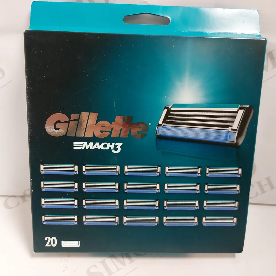 PACK OF 20 GILETTE MACH 3 BLADES