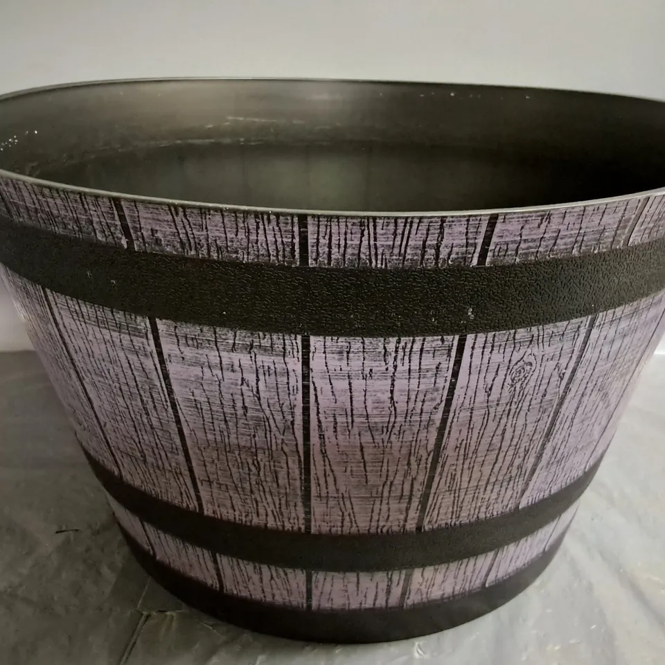 52CM BARREL PLANTER IN LILAC SLATE