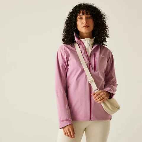 BRAND NEW REGATTA WOMEN'S BIRCHDALE II WATERPROOF JACKET IN LILAS - UK 18
