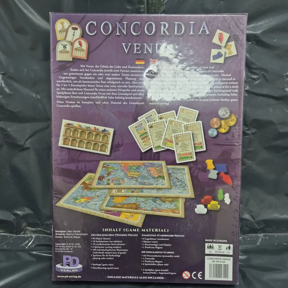 SEALED CONCORDIA VENUS BOARD GAME
