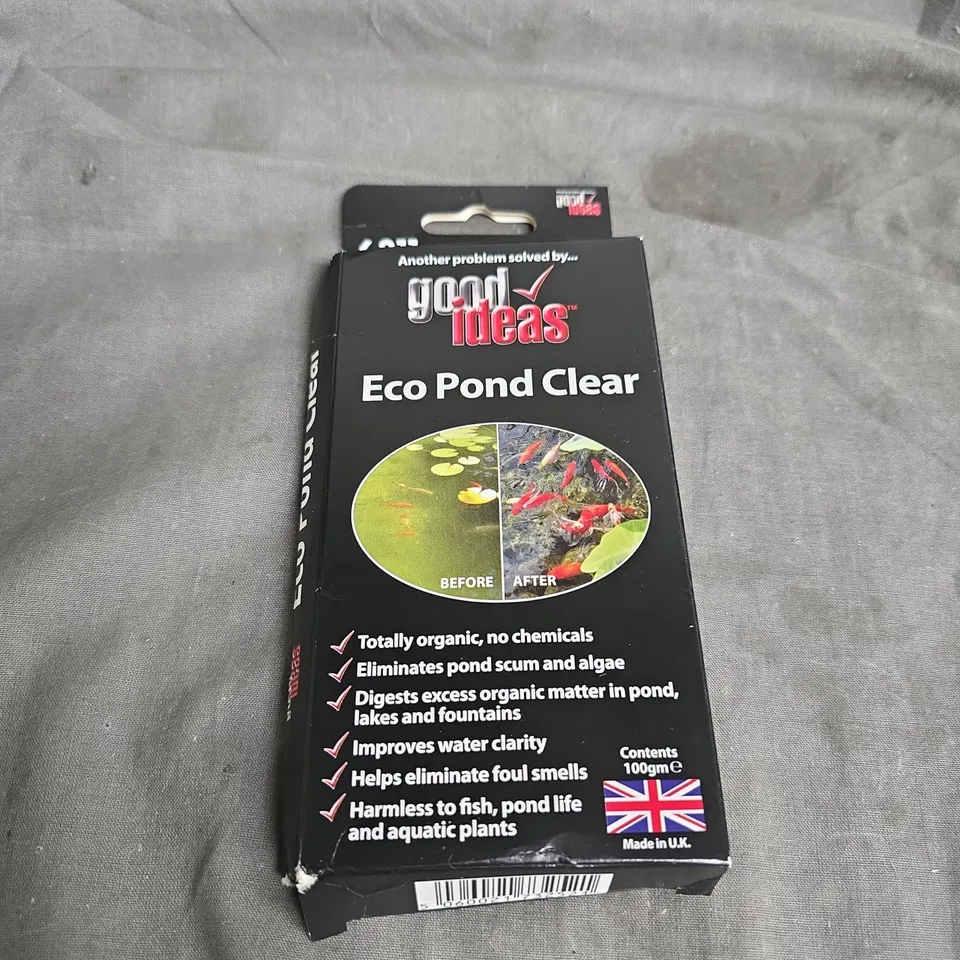 GOOD IDEAS ECO POND CLEAR – POND WATER TREATMENT (100 G)